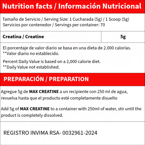 MAX CREATINE 100% 350G